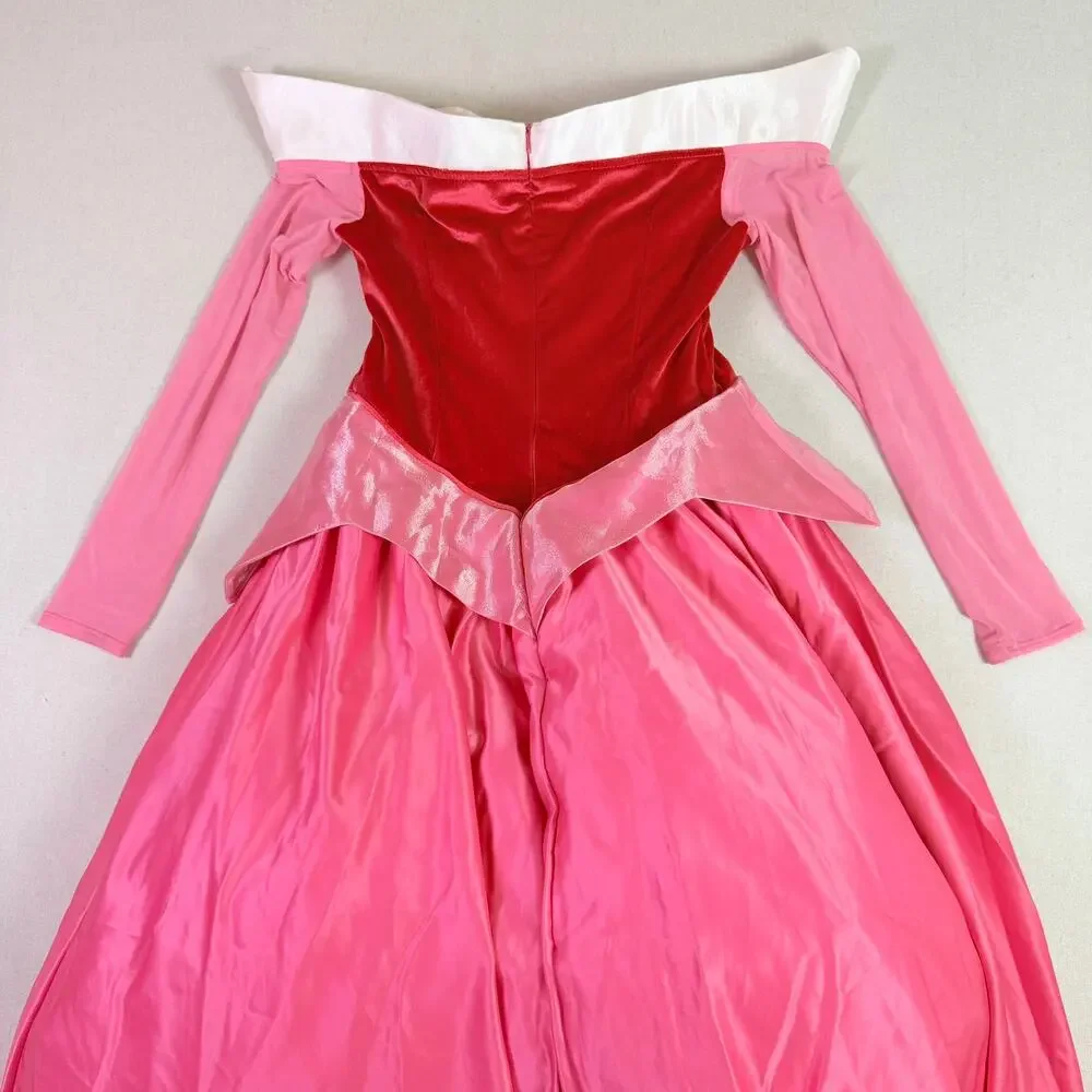 Disney Sleeping Beauty Princess Aurora Dress Adult Costume Medium Pink Cosplay - Picture 11 of 13